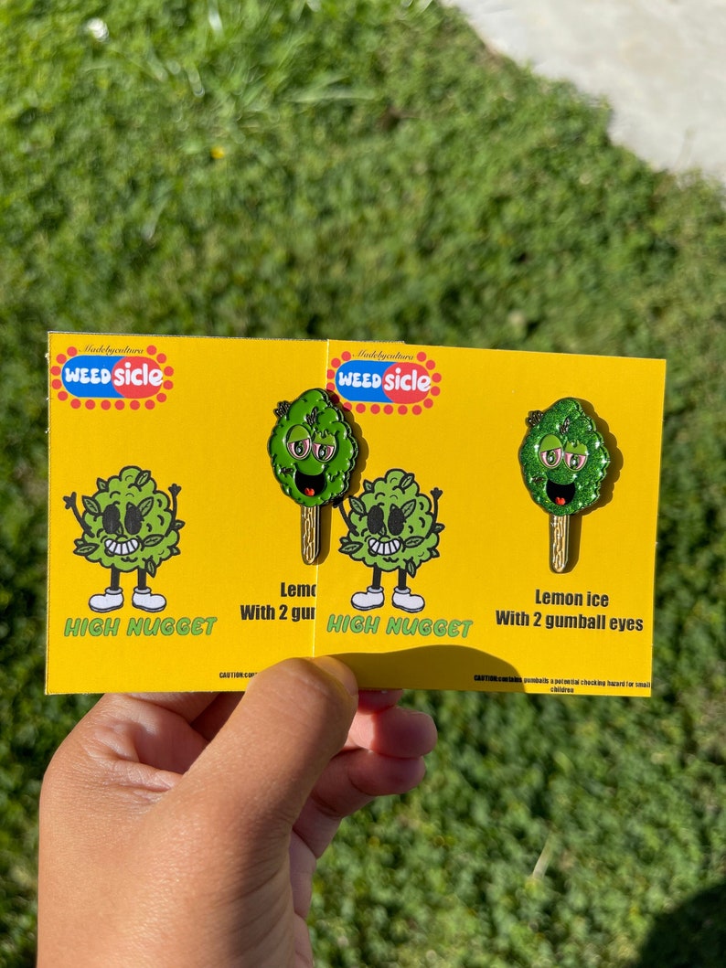 Weed Enamel Pins