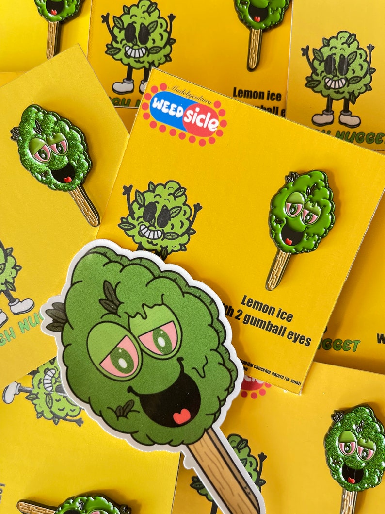 Weed Enamel Pins